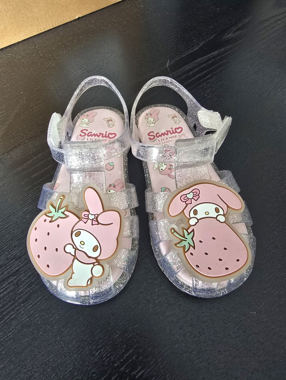 Sanrio My Melody Glitter Clear Jelly Light Up Sandals Szie 150